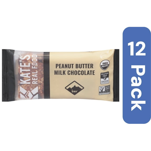 Kate's Real Food Bar Thai Peanut Butter Milk Chocolate 2.2 oz (Pack Of 12)