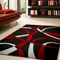 thumbnail image 1 of Katelynn Area Rug F 7500 Black/Red 5' x 7', 1 of 5