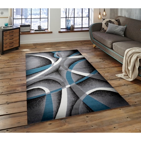 Katelynn Area Rug F 7500 Gray-Blue 3' x 5'