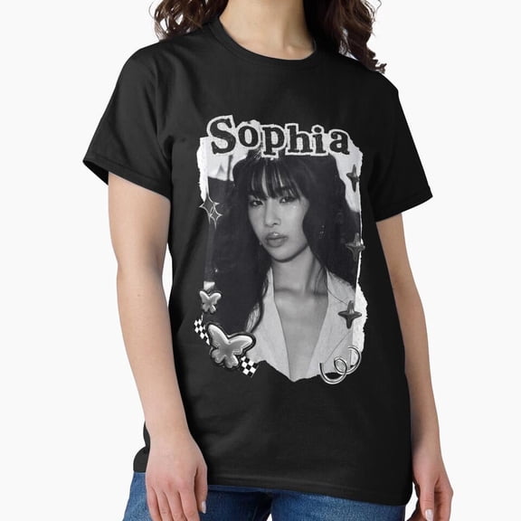 Kateye Sophia Funny Kpop Y2K Group Black And White Collage Graphic Unisex Classic T-Shirt A424, From S to 5XL