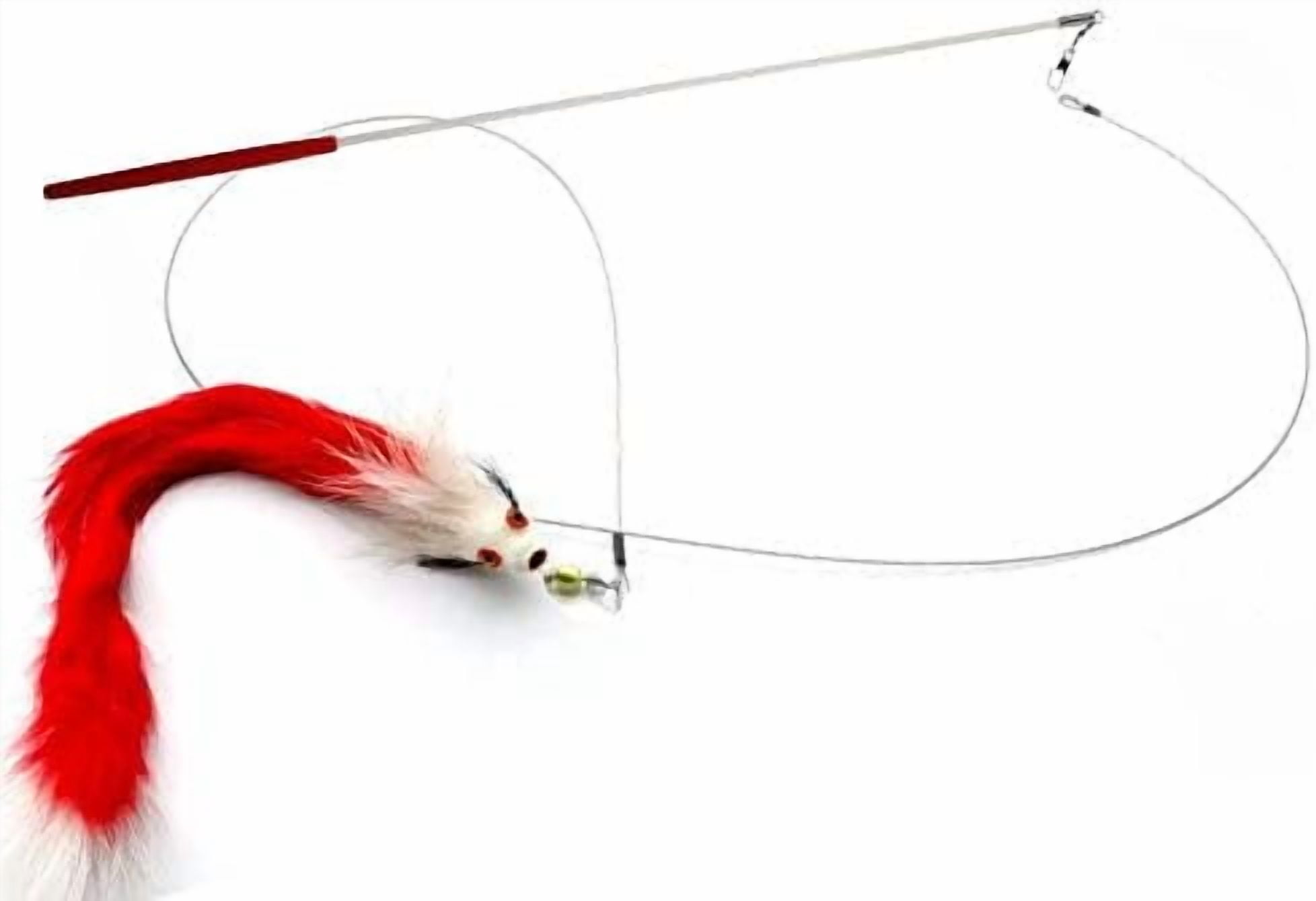 Katfly® Christmas Mouse Cat Toy Teaser Wand - Walmart.com