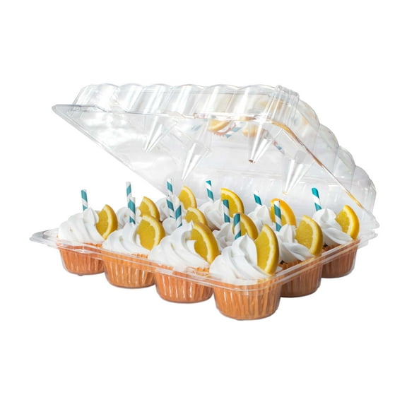 Katgely 12 Cavity Cupcake Container To Carry Cupcakes (Pack of 12)