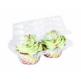 thumbnail image 1 of Katgely 2 Compartment Cupcake Container - Clear Plastic Stackable - BPA Free - 50 Per Pack, 1 of 5