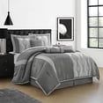 thumbnail image 1 of Kath 7 Piece Comforter Set, Queen, Grey, 1 of 4