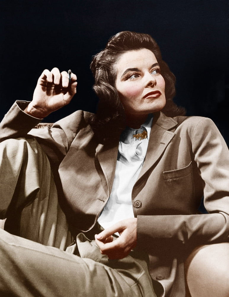 Katharine Hepburn Canvas Art - (16 x 20)