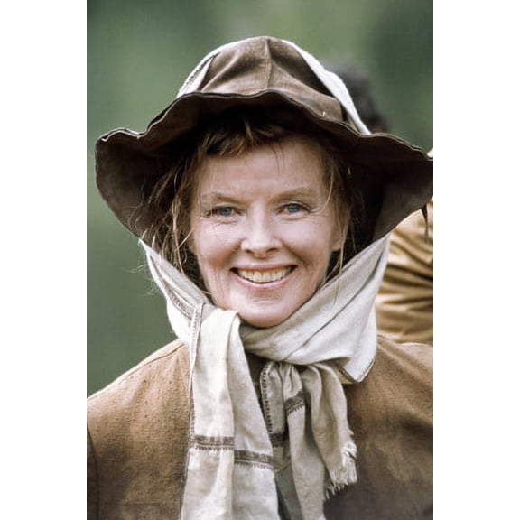 Katharine Hepburn Smiling In Western Hat Rooster Cogburn 24X36 Poster