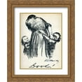 thumbnail image 1 of Kathe Kollwitz 2x Matted 20x24 Gold Ornate Framed Art Print 'Bread!', 1 of 2