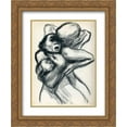 thumbnail image 1 of Kathe Kollwitz 2x Matted 20x24 Gold Ornate Framed Art Print 'Death Seizing A Woman ', 1 of 2