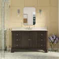thumbnail image 1 of Katherine 60" Single Bathroom Vanity with Chocolate Cabinet and Carrara Marble Top, 1 of 6