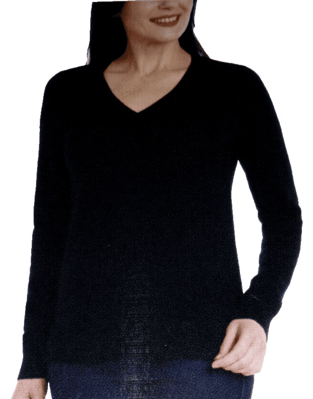 Katherine Barclay Ladies Extra Fine Merino Wool V Neck Sweater