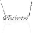 thumbnail image 1 of Katherine Custom Name Necklace Customized Personalized Plated Name Necklace for Mother Daughter Friendship Women Valentine's Day Christmas Birthday New Year Silver, 1 of 7