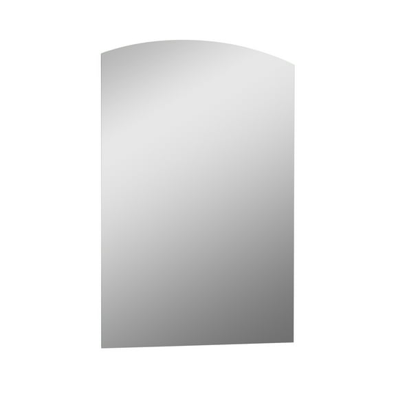 Katherine Mini 22 in. W x 28 in. H Arch Top Frameless Wall Mount Bathroom Vanity Mirror with Polished Edge