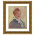 thumbnail image 1 of Katherine Sophie Dreier 15x18 Gold Ornate Wood Frame and Double Matted Museum Art Print Titled - Self-Portrait (1911), 1 of 4