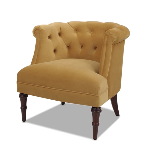 Katherine Tufted Accent Chair Gold Velvet