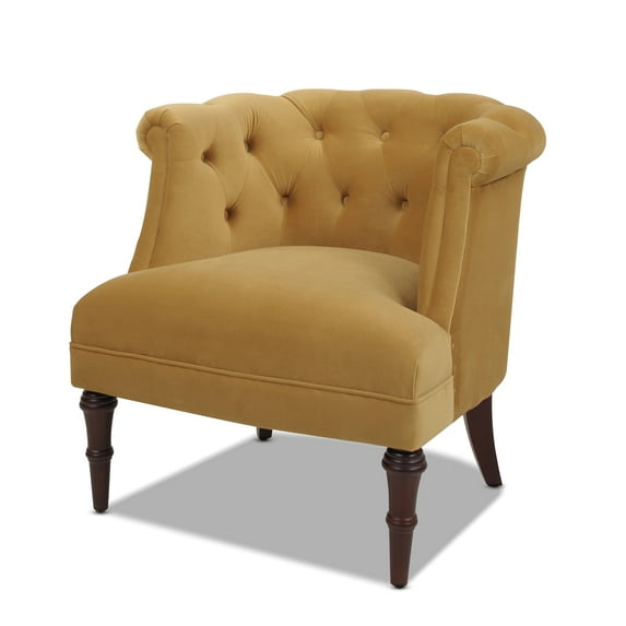 Katherine Tufted Accent Chair Gold