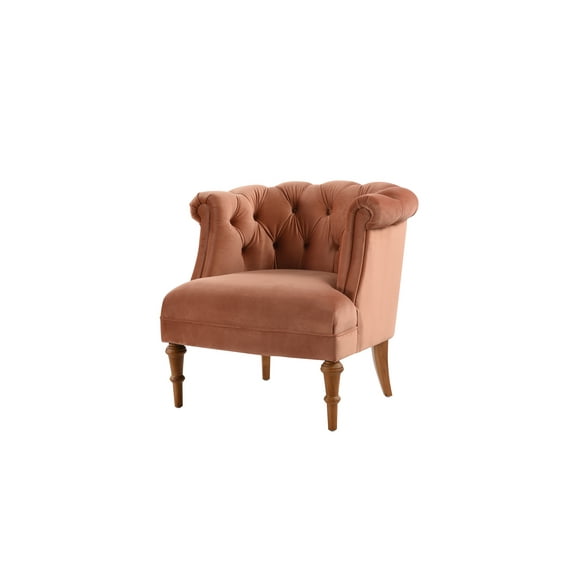 Katherine Tufted Accent Chair Orange