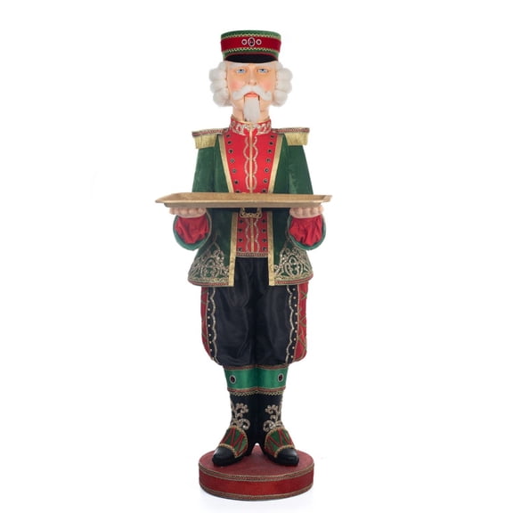 Katherine's Collection 2023 Christmas in The City Nutcracker Doorman Server 48in