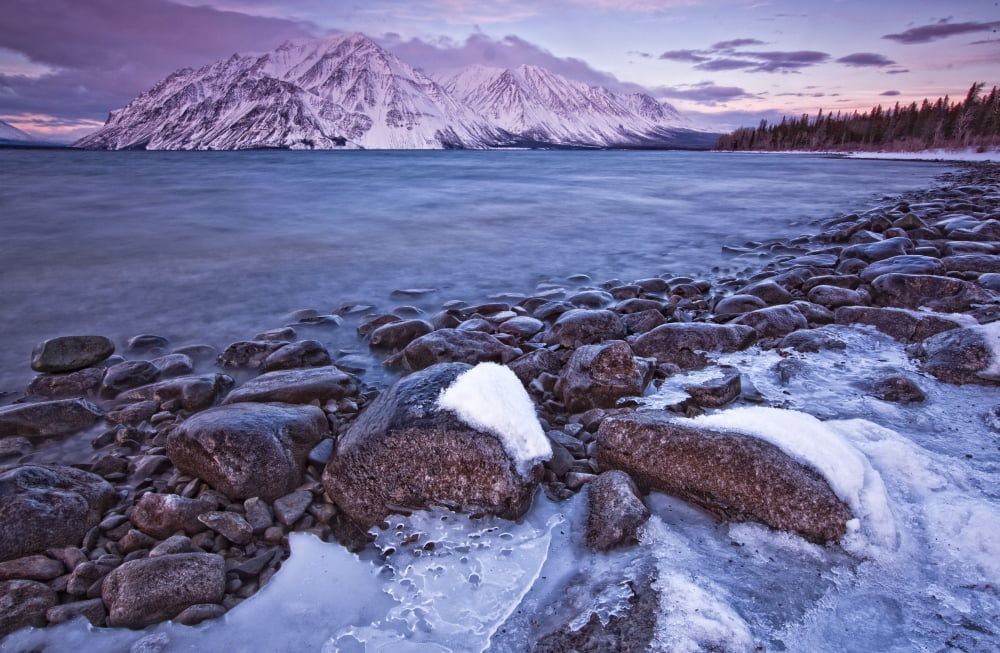 Kathleen Lake At Sunrise Kluane National Park Yukon Canvas Art - Robert Postma Design Pics (17 x 11)
