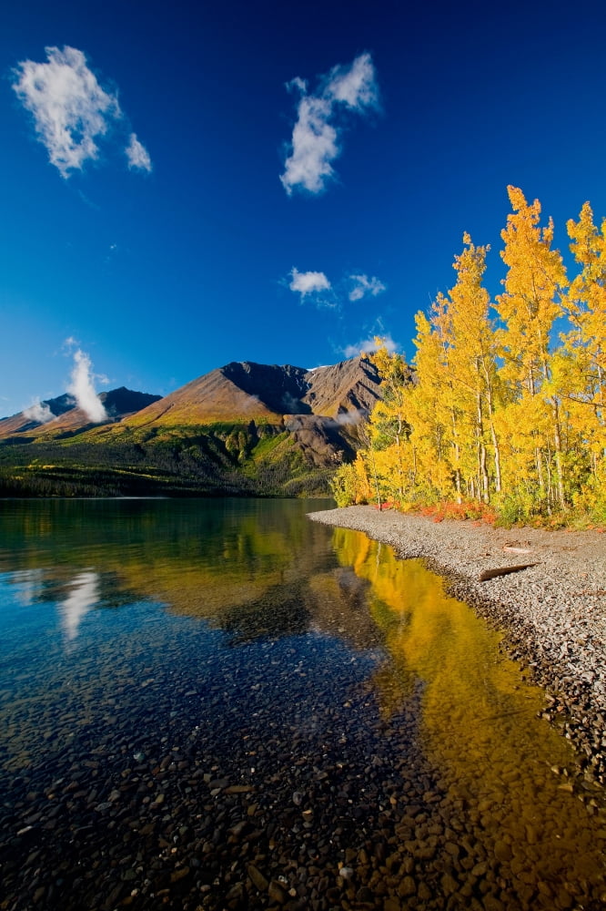 Kathleen Lake Kluane National Park Yukon Canvas Art - John Sylvester Design Pics (11 x 17)
