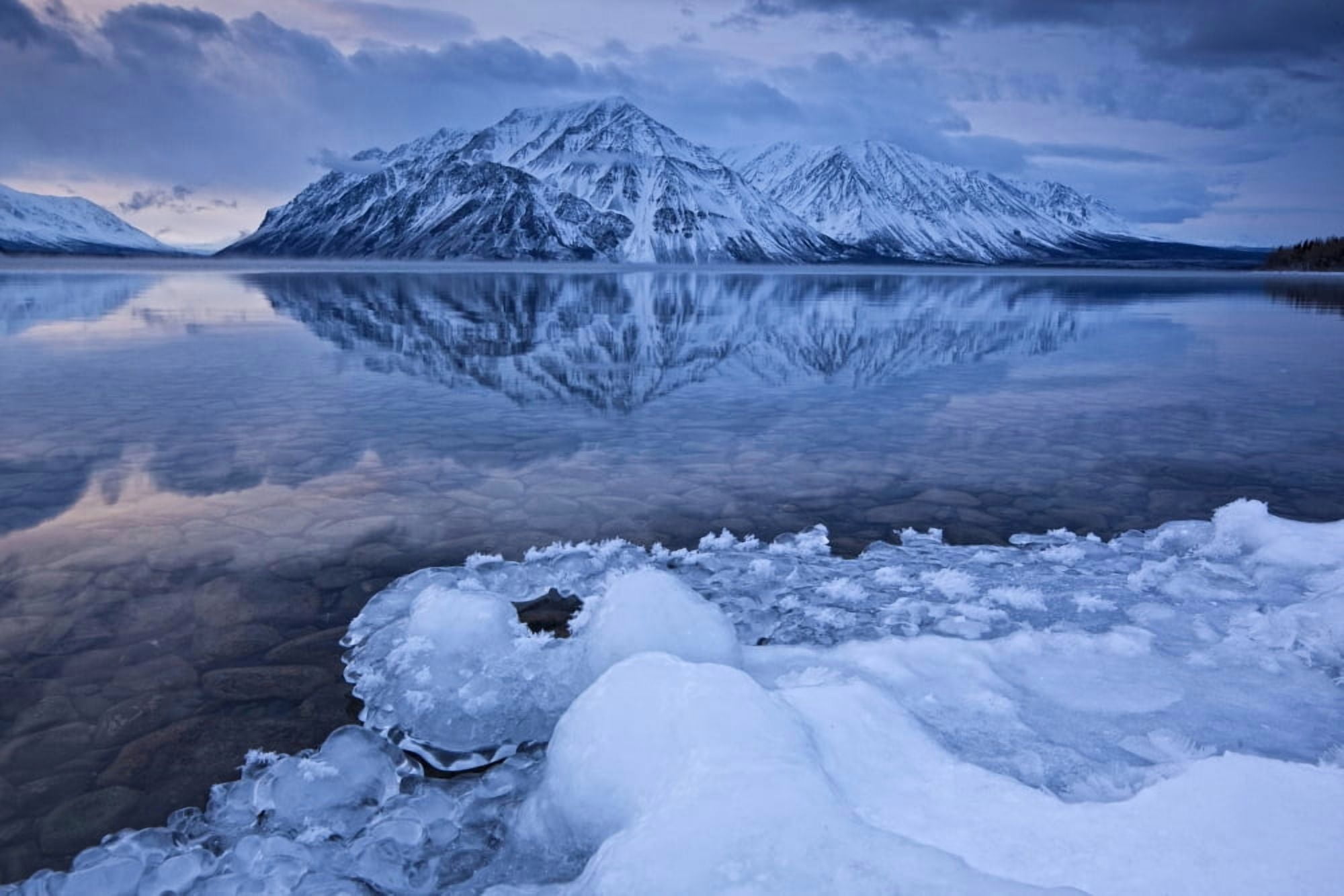Kathleen Lake Kluane National Park Yukon Canvas Art - Robert Postma Design Pics (34 x 22)