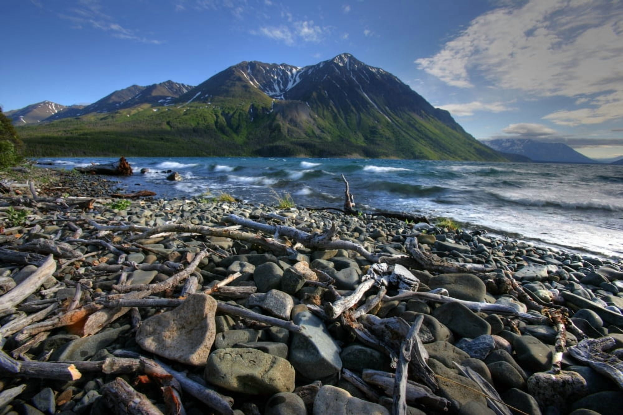 Kathleen Lake Kluane National Park Yukon Canvas Art - Robert Postma Design Pics (36 x 24)