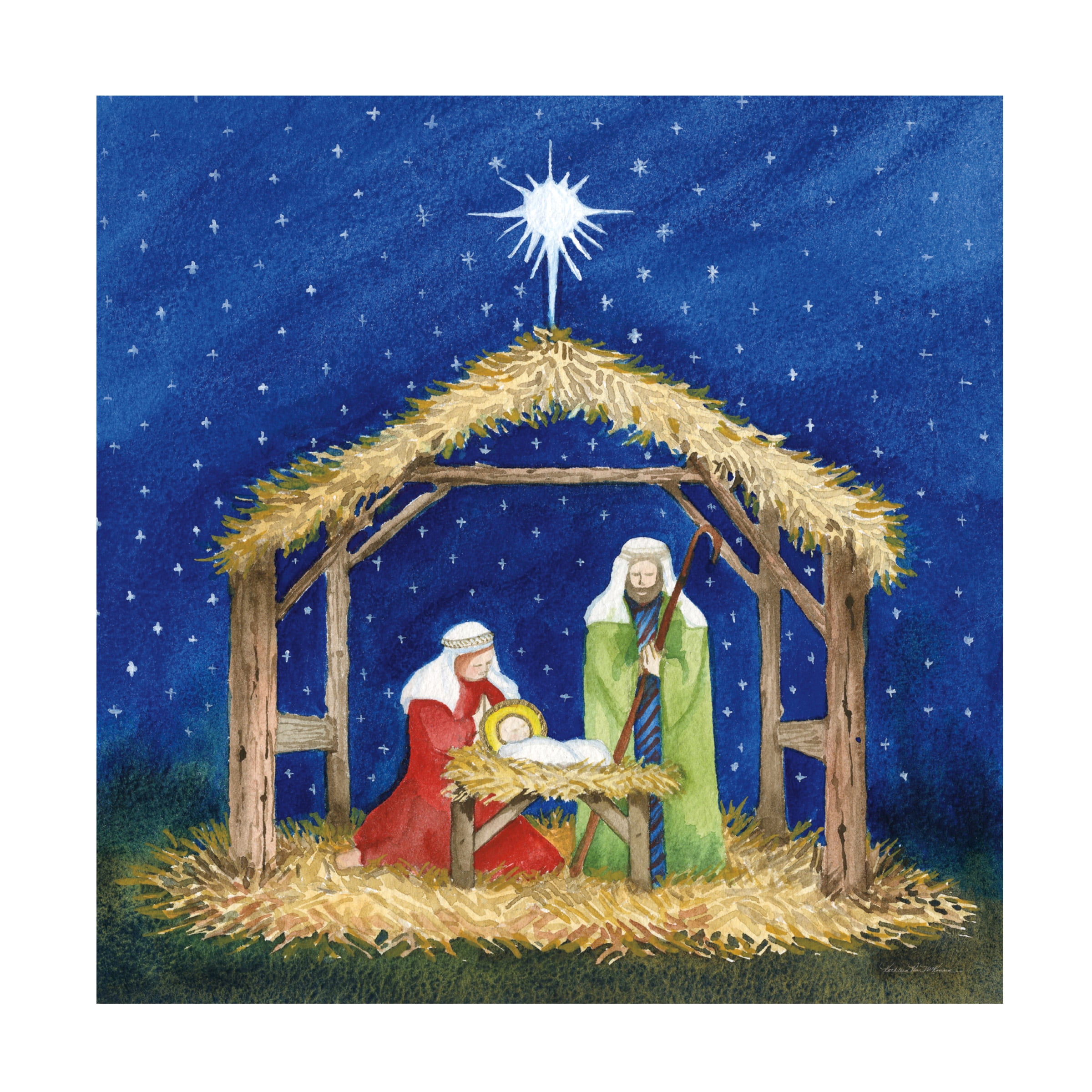 Kathleen Parr McKenna 'Christmas in Bethlehem III' Canvas Art