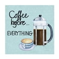 thumbnail image 1 of Kathleen Parr McKenna 'Coffee Before Everything Blue' Canvas Art, 1 of 3