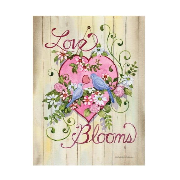 Kathleen Parr McKenna 'Love Blooms' Canvas Art