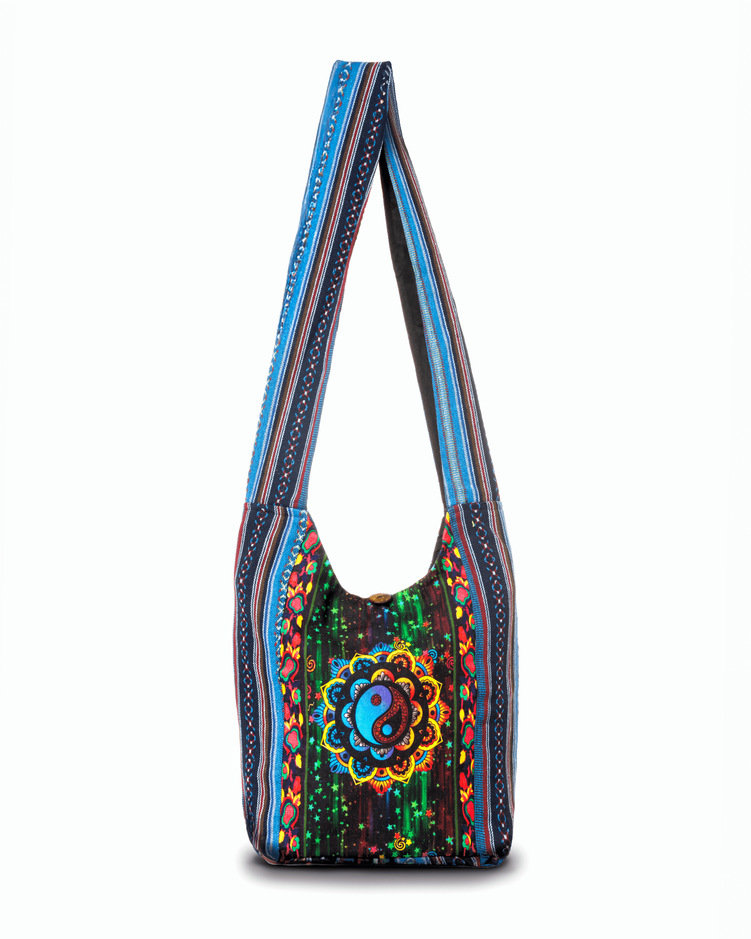 Yin Yang Black Pattern Print Crossbody bags