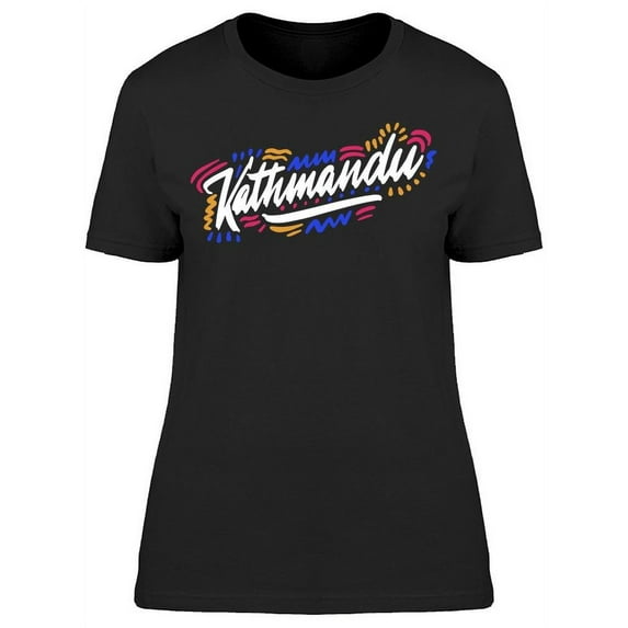 Kathmandu Handwritten City T-Shirt Women -Image by Shutterstock, Female x-Large