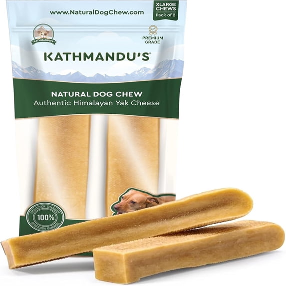 Kathmandu's-Authentic Himalayan Cheese - Natural Dog Chew, 2 XLarge Chews / Pack