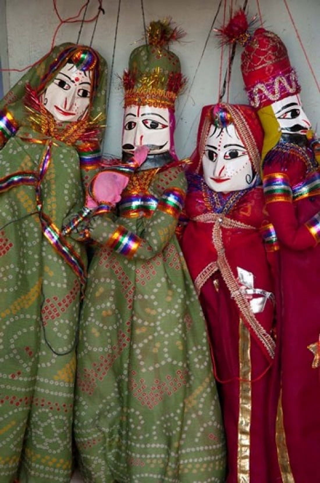 Kathputli traditional Rajasthani puppets Pushkar Rajasthan India Canvas Art - Inger Hogstrom DanitaDelimont (24 x 36)