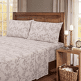 thumbnail image 1 of Kathy Ireland 100% Turkish Cotton Flannel Sheet Set, 1 of 4