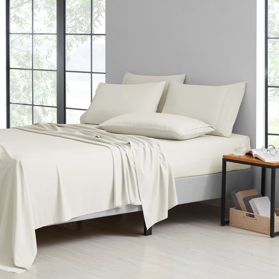 Open Box Kathy Ireland 2000 Thread Count Cotton 6 Pc Sheet Set California King Ivroy