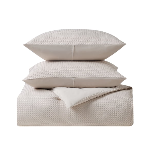 Kathy Ireland 3-Piece Waffle Down Alternative Comforter Set