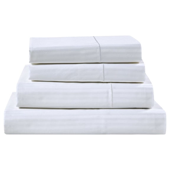 Kathy Ireland 500 Thread Count Damask Stripe Sheet Set with Optifit