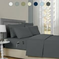 thumbnail image 1 of Kathy Ireland 6-Piece Smart Sheet Sets w/ Side Pocket - 8 Colors - Grey - Full, 1 of 2
