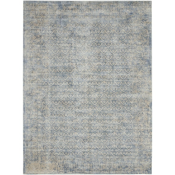 Nourison Home Desert Skies DSK04 Blue/Ivory/Beige Indoor Area Rug - 8' x 11'