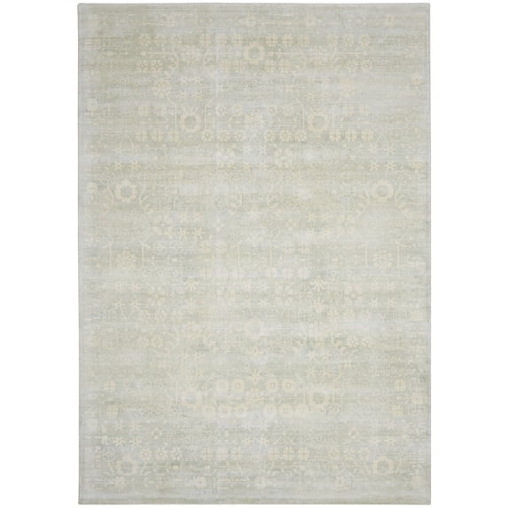 Nourison Home Desert Skies DSK02 Pale Green/Silver Indoor Area Rug - 3'9 x 5'9