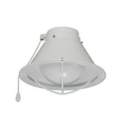 Kathy Ireland HOME by Luminance Seaside 1-Light White LED Ceiling Fan Light Kit LK46WW