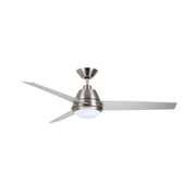 CF370BS-Emerson Fans-Geode - 52 Inch 3 Blade Ceiling Fan with Light Kit Brushed Steel Finish with