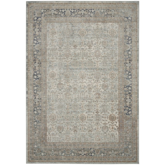 Nourison Home Malta MAI10 Ivory/Blue Indoor Area Rug - 7'10 x 10'10
