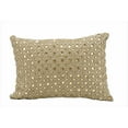 Kathy Ireland Marble Beads Beige Throw Pillow