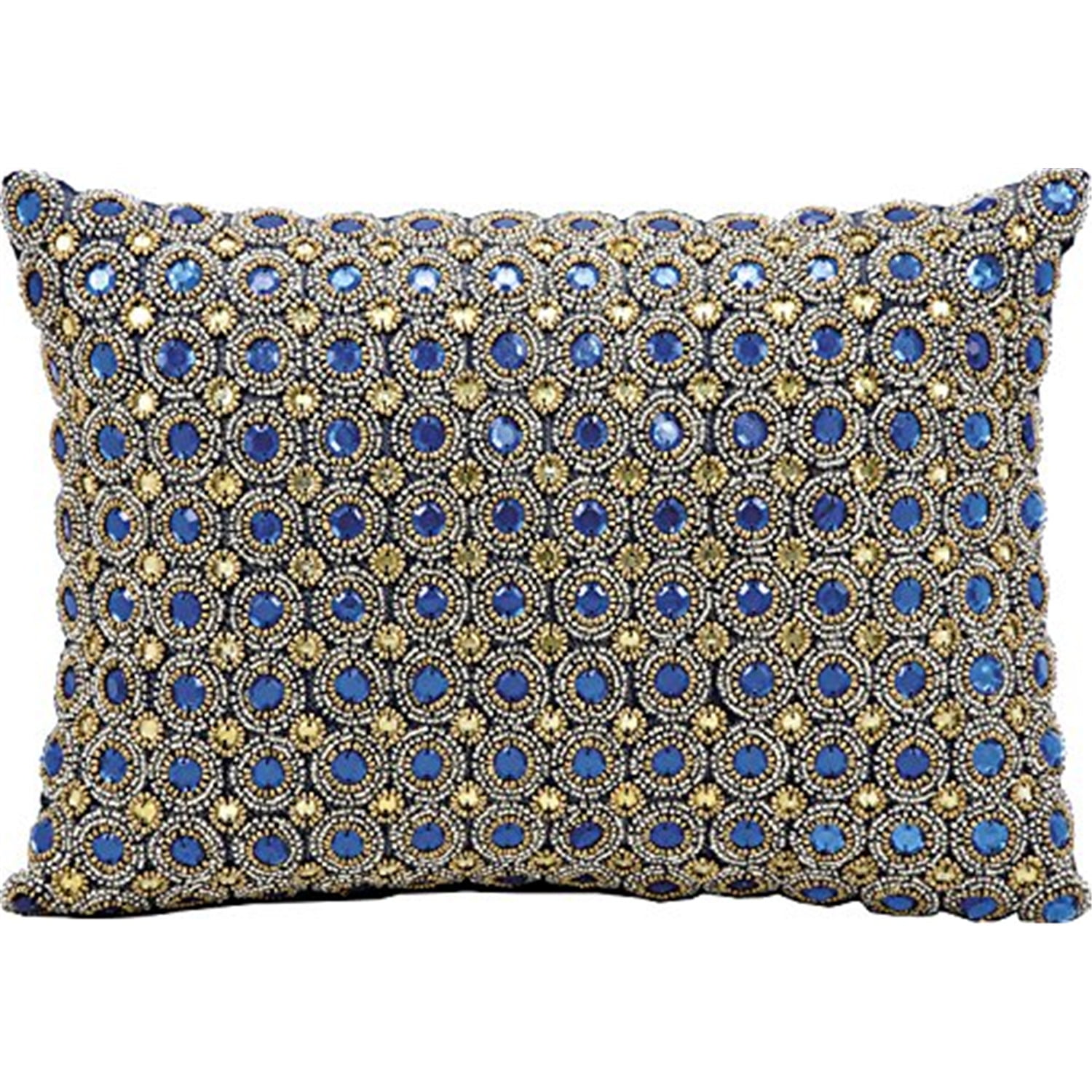 Kathy Ireland Pillow Sapphire Marble Beads Pillow