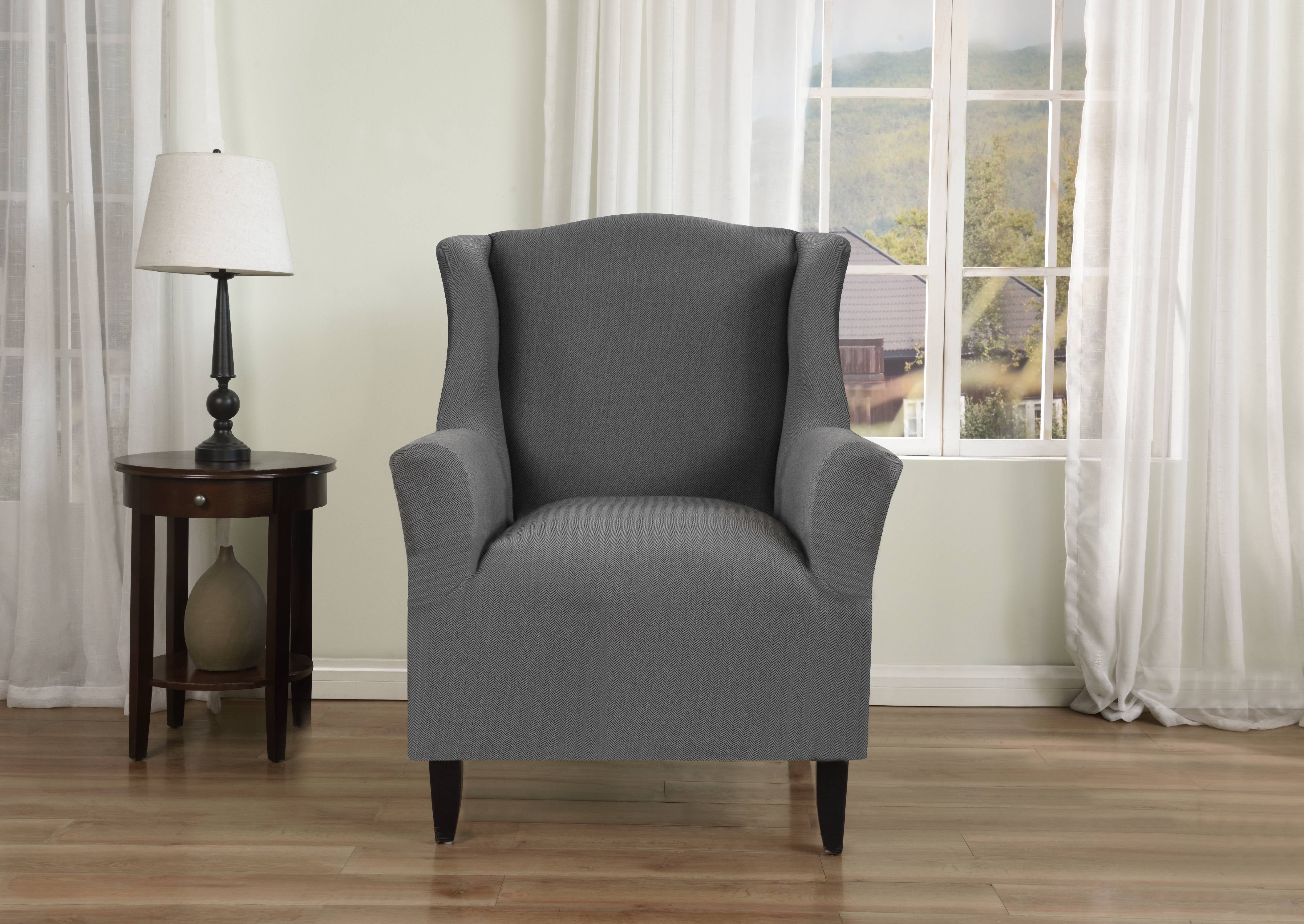 Kathy Ireland Santa Barbara Slipcover Wingback Chair