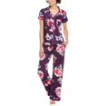 thumbnail image 1 of Kathy Ireland womens  2pc Top & Pant Set, s, Purple, 1 of 3