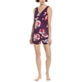 thumbnail image 1 of Kathy Ireland womens  2pc Top & Short Set, XL, Purple, 1 of 3