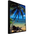 thumbnail image 1 of Kathy Yates "Beautiful Amini Beach" Floater-Framed Gallery-Wrapped Canvas, 1 of 1