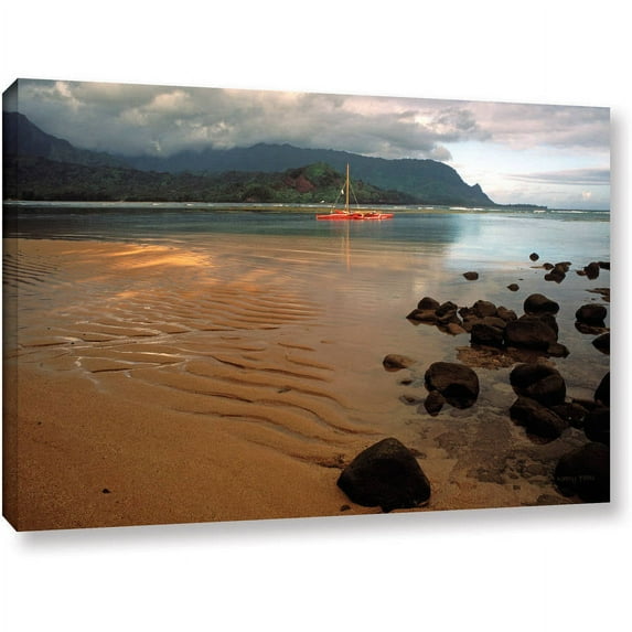 Kathy Yates "Hanalei Bay At Dawn" Canvas Art