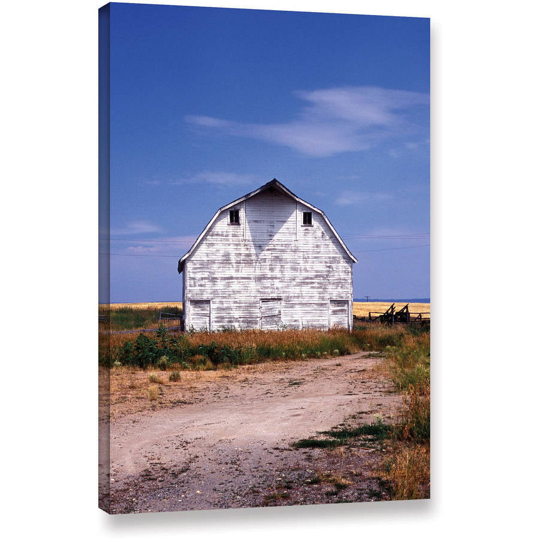 Kathy Yates "Old White Barn" Gallery-Wrapped Canvas